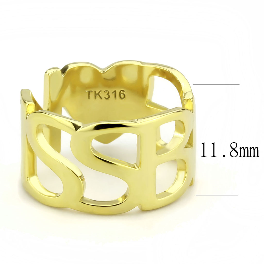 TK3640 - Stainless Steel Ring IP Gold(Ion Plating) Women No Stone No Stone