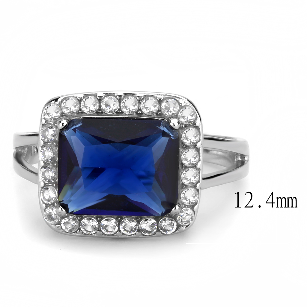 TK3696 - Stainless Steel Ring High polished (no plating) Women Synthetic Montana