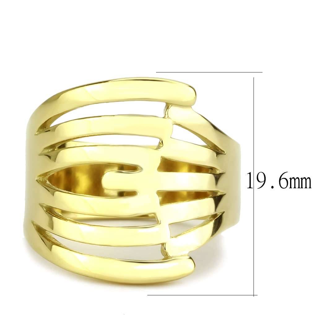 TK3717 - Stainless Steel Ring IP Gold(Ion Plating) Women No Stone No Stone