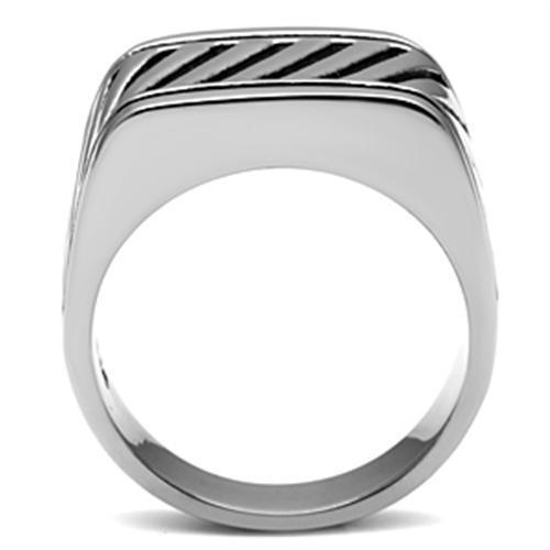 TK380 - Stainless Steel Ring High polished (no plating) Men No Stone No Stone