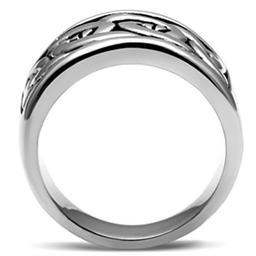 TK381 - Stainless Steel Ring High polished (no plating) Men No Stone No Stone