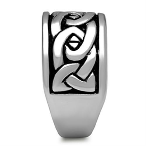 TK381 - Stainless Steel Ring High polished (no plating) Men No Stone No Stone