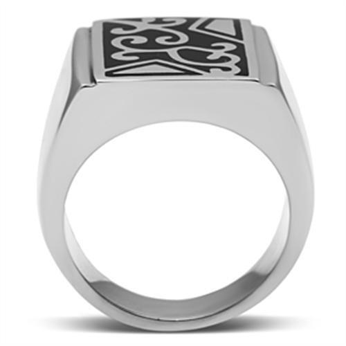 TK384 - Stainless Steel Ring High polished (no plating) Men No Stone No Stone