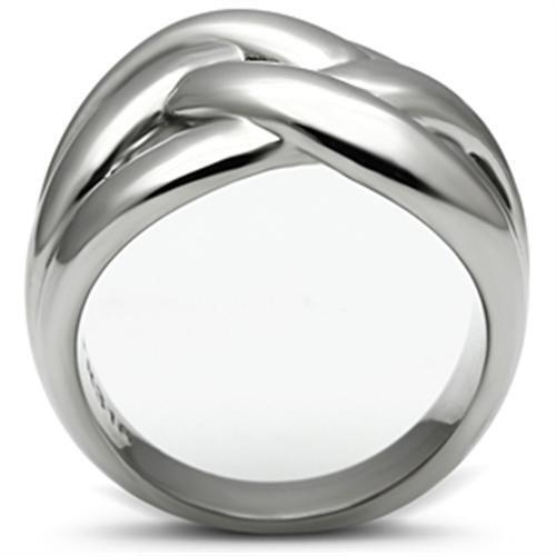 TK396 - Stainless Steel Ring High polished (no plating) Women No Stone No Stone