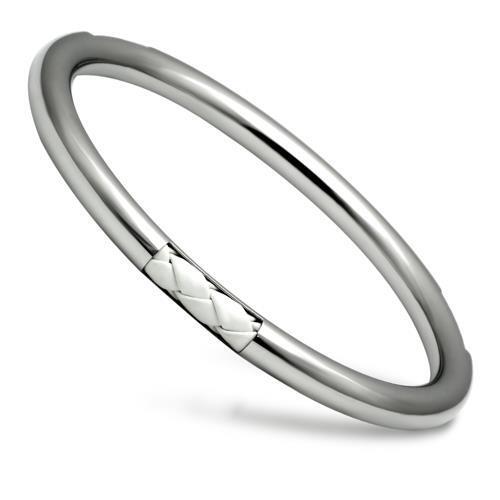 TK407 - Stainless Steel Bangle High polished (no plating) Women No Stone No Stone