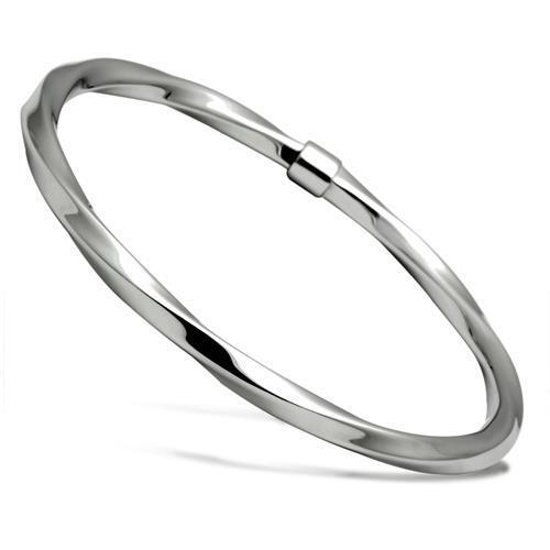 TK410 - Stainless Steel Bangle High polished (no plating) Women No Stone No Stone