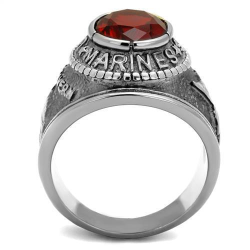 TK414703 - Stainless Steel Ring High polished (no plating) Men Synthetic Siam