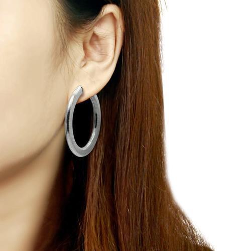 TK422 - Stainless Steel Earrings High polished (no plating) Women No Stone No Stone