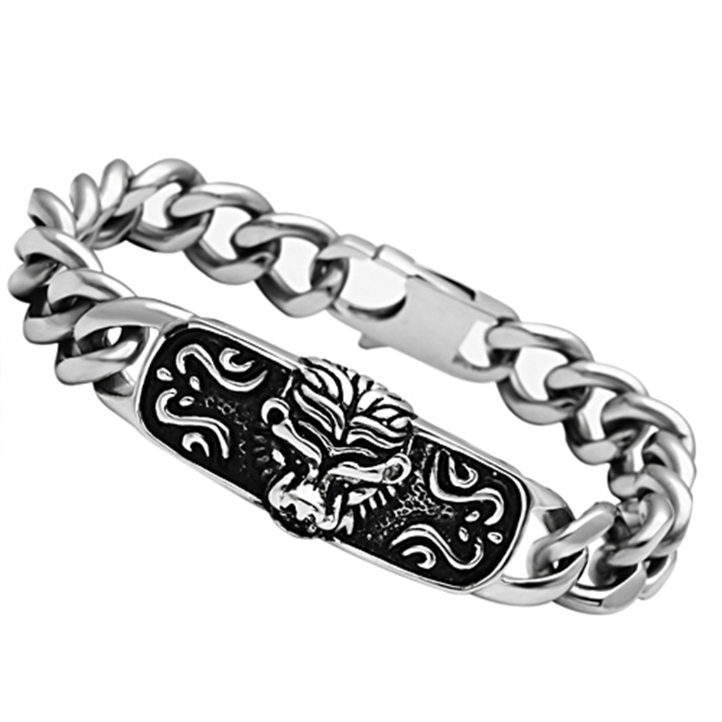 TK436 - Stainless Steel Bracelet High polished (no plating) Men No Stone No Stone