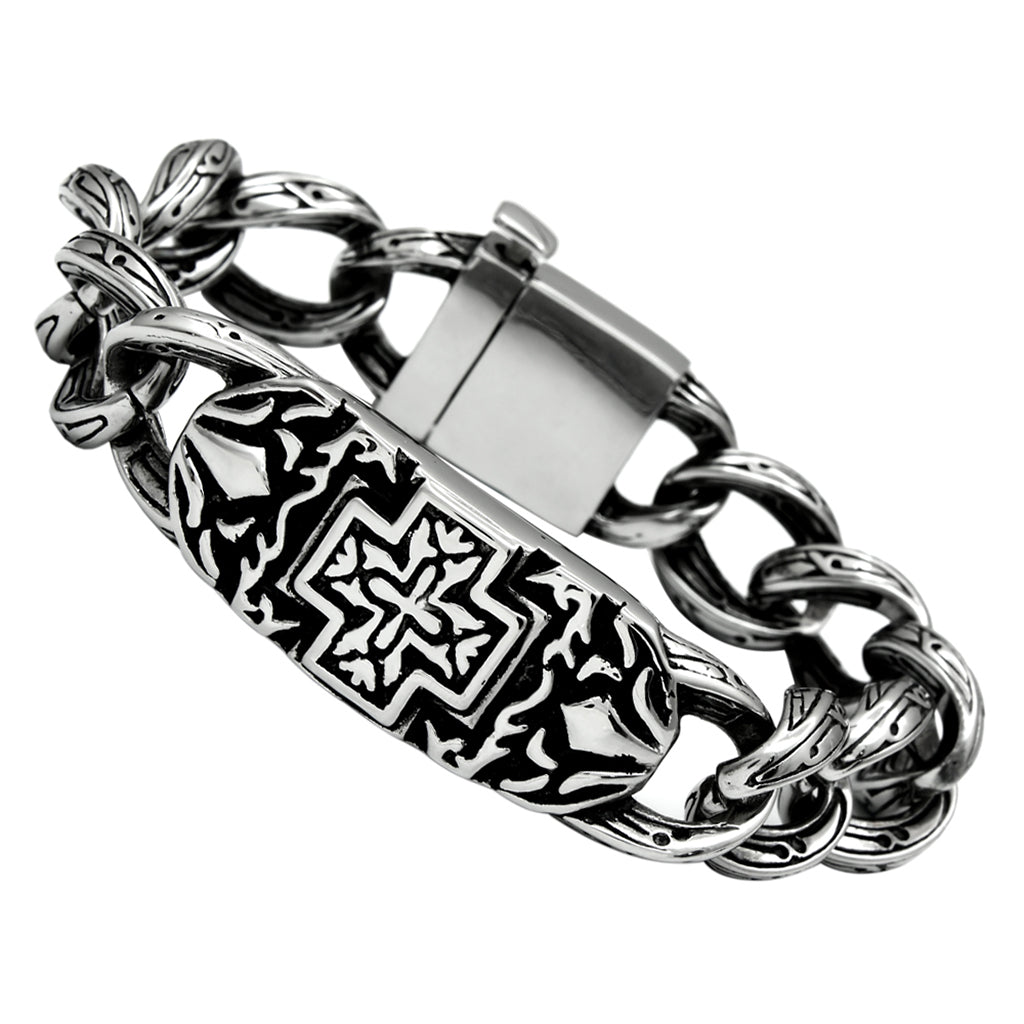 TK443 - Stainless Steel Bracelet High polished (no plating) Men No Stone No Stone