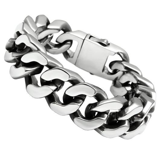 TK445 - Stainless Steel Bracelet High polished (no plating) Men No Stone No Stone