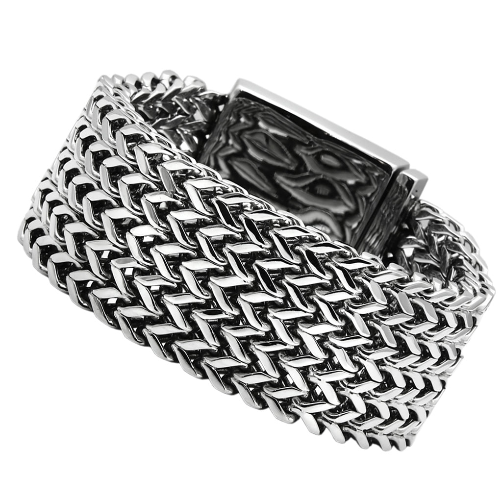 TK451 - Stainless Steel Bracelet High polished (no plating) Men No Stone No Stone