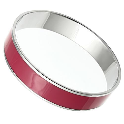 TK530 - Stainless Steel Bangle High polished (no plating) Women Epoxy Siam