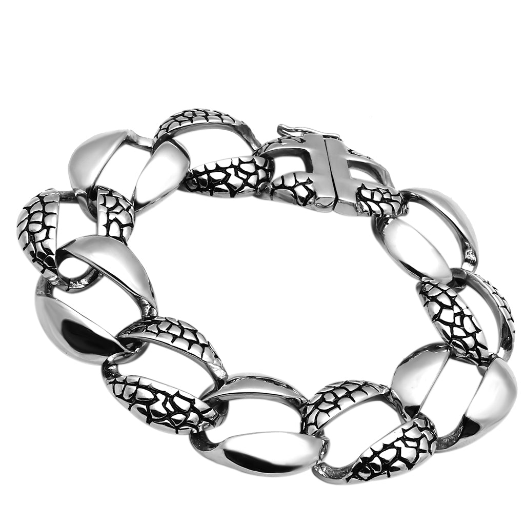 TK565 - Stainless Steel Bracelet High polished (no plating) Men No Stone No Stone