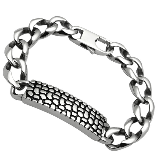 TK566 - Stainless Steel Bracelet High polished (no plating) Men No Stone No Stone