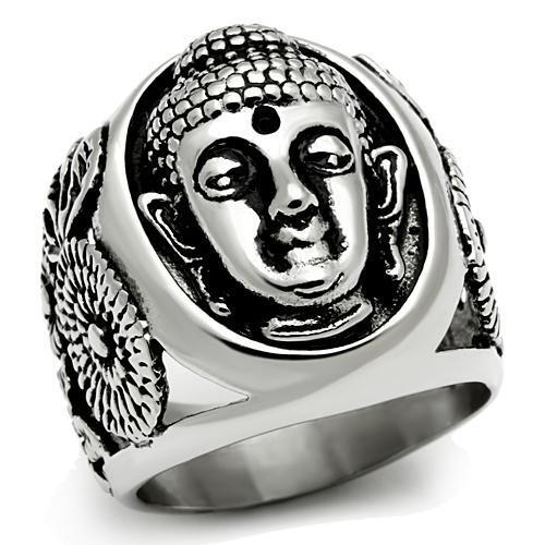 TK582 - Stainless Steel Ring High polished (no plating) Men No Stone No Stone