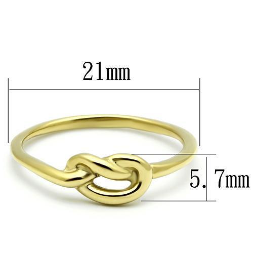 TK630G - Stainless Steel Ring IP Gold(Ion Plating) Women No Stone No Stone