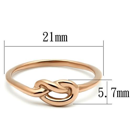 TK630R - Stainless Steel Ring IP Rose Gold(Ion Plating) Women No Stone No Stone