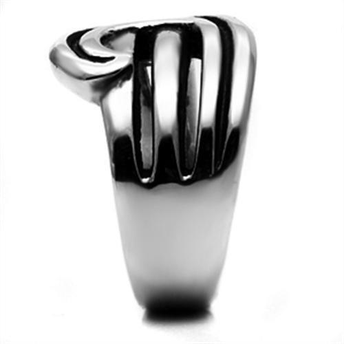 TK635 - Stainless Steel Ring High polished (no plating) Women No Stone No Stone