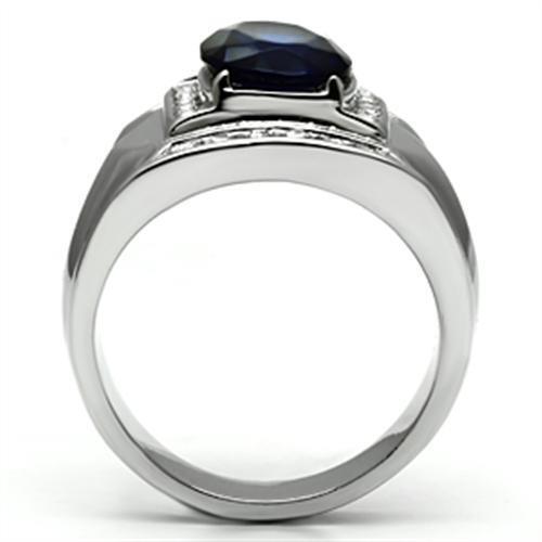 TK699 - Stainless Steel Ring High polished (no plating) Men Synthetic Montana