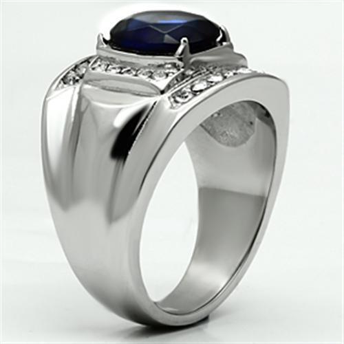 TK699 - Stainless Steel Ring High polished (no plating) Men Synthetic Montana