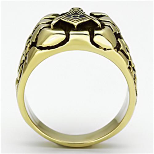 TK778 - Stainless Steel Ring IP Gold(Ion Plating) Men No Stone No Stone