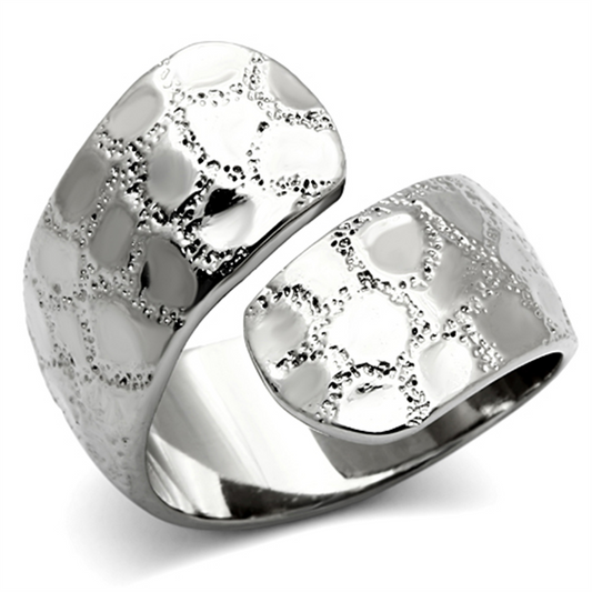 TK936 - Stainless Steel Ring High polished (no plating) Women No Stone No Stone