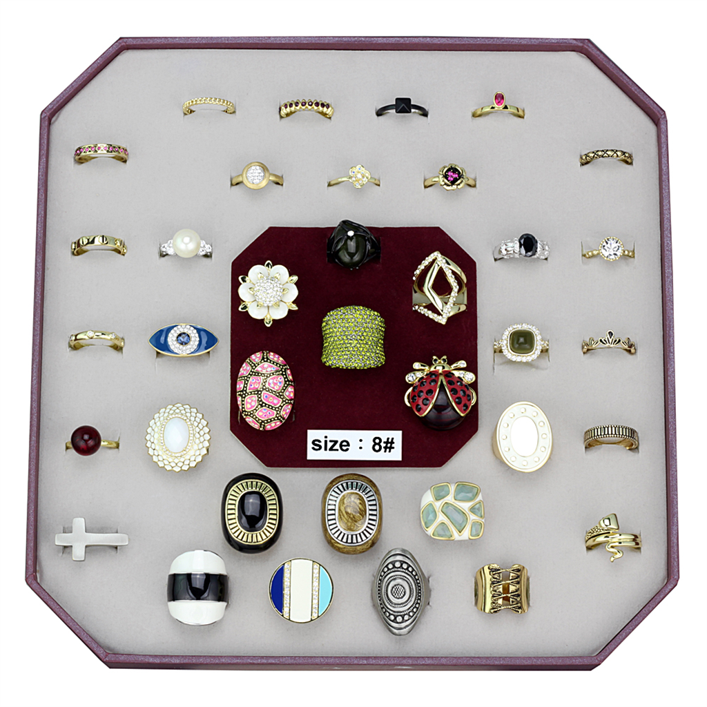 VK-042-SIZE8 - Brass Ring Assorted Women Assorted Assorted