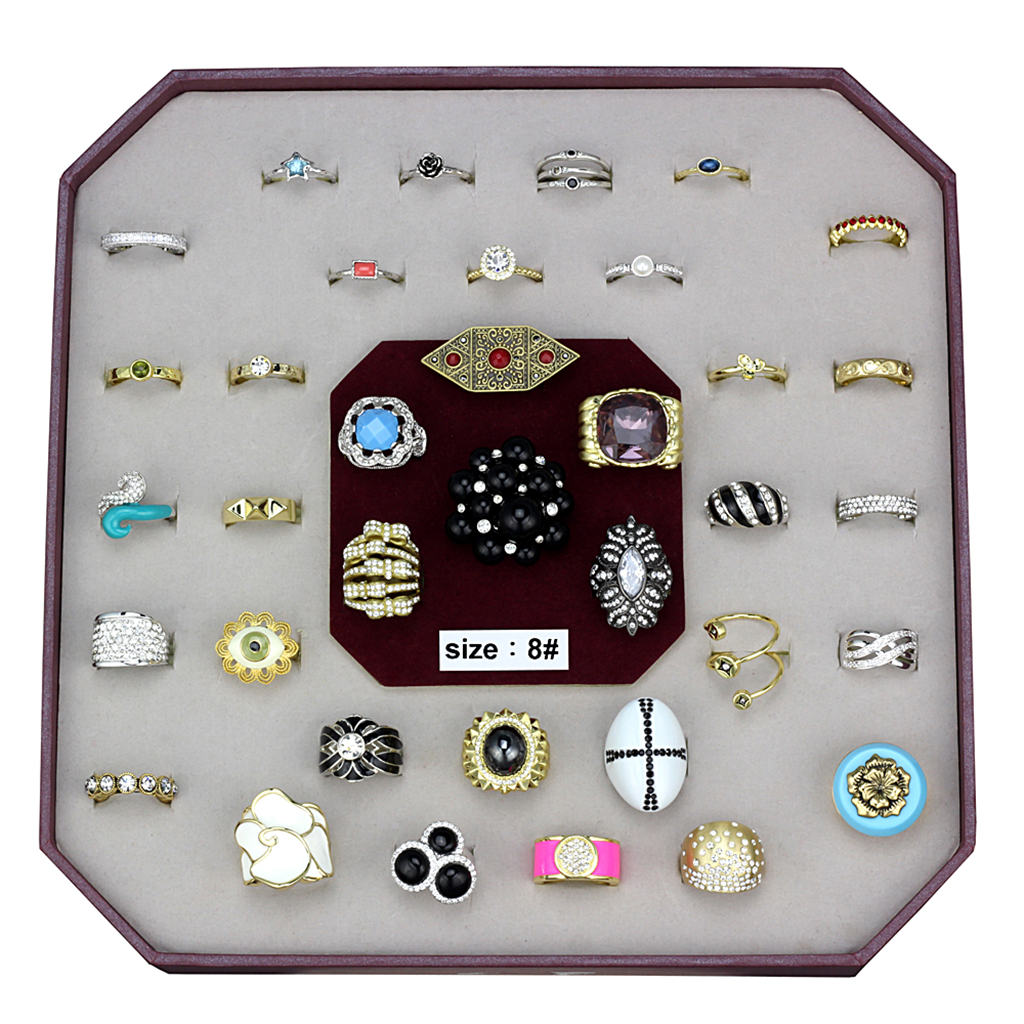 VK-047-SIZE8 - Brass Ring Assorted Women Assorted Assorted