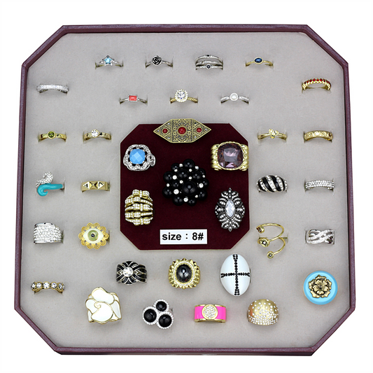 VK-047-SIZE8 - Brass Ring Assorted Women Assorted Assorted