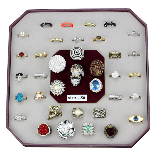 VK-053-SIZE8 - Brass Ring Assorted Women Assorted Assorted