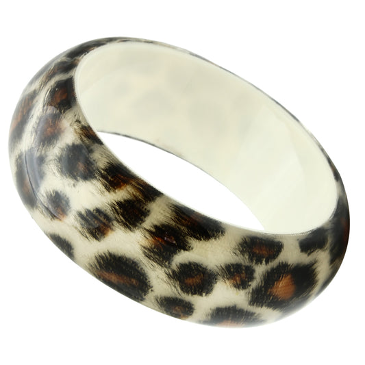 VL033 - Resin Bangle N/A Women Synthetic Animal pattern