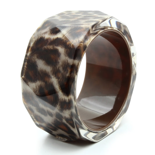 VL035 - Resin Bangle N/A Women Synthetic Animal pattern