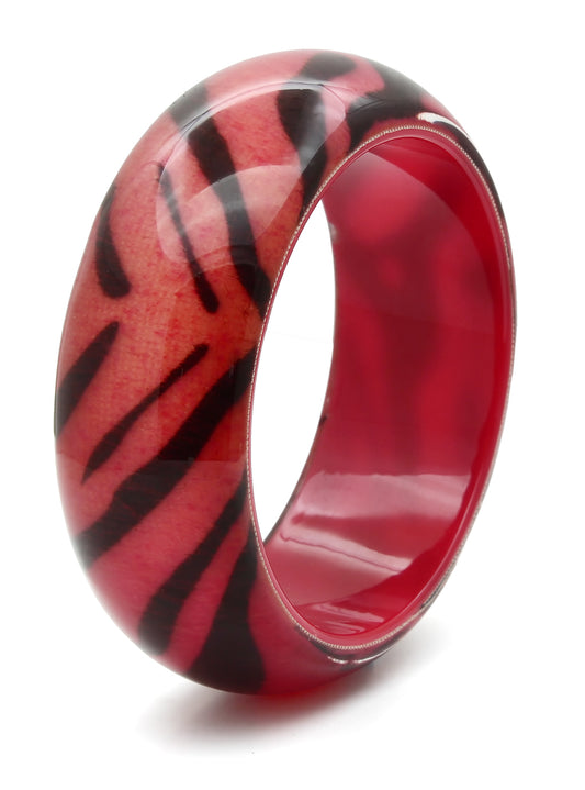 VL036 - Resin Bangle N/A Women Synthetic Animal pattern