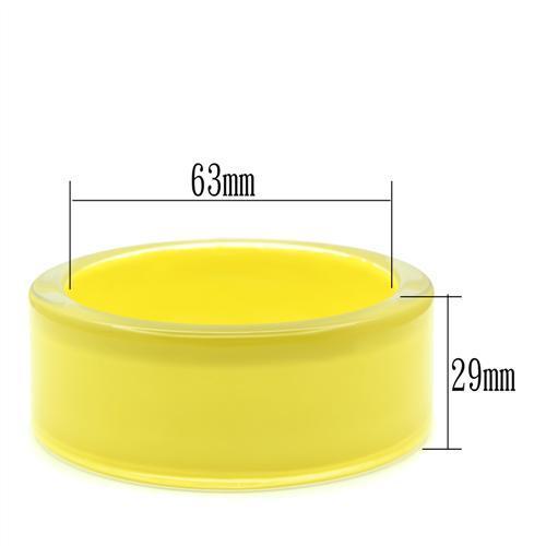 VL042 - Resin Bangle N/A Women Synthetic Citrine Yellow