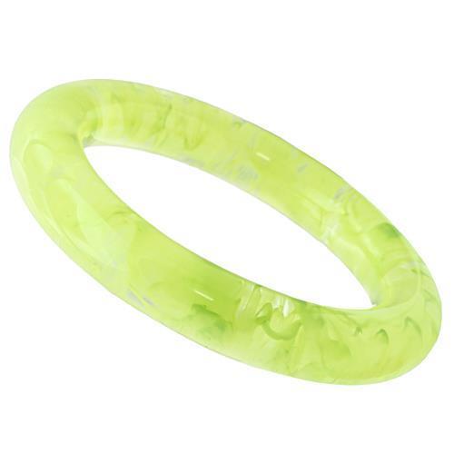 VL047 - Resin Bangle N/A Women No Stone Apple Green color