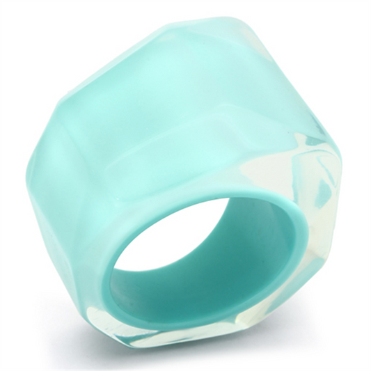 VL095 - Resin Ring N/A Women No Stone Sea Blue